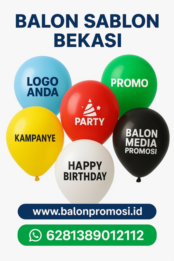 Balon Sablon Bekasi Berkualitas